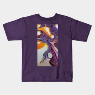 Purple paint pour Kids T-Shirt